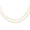 A Pair of 14K Yellow Gold Chain Link Necklaces