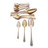 Collection George III Silver-Gilt Armorial Spoons