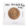 1894 $10 Liberty Gold Eagle AU50+