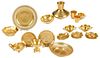 58 Assorted Healy Gold Chryso Ceramic Objects