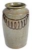 Decorated Edgefield Stoneware Preserve Jar