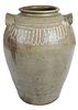 Thomas Chandler Attributed Decorated Stoneware Jar