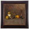 Evelyn McFarlane. "Lemons and Limes," oil