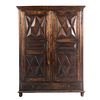 Louis XIII Style Oak Cabinet