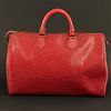 Louis Vuitton - Red Epi Leather Speedy 35
