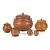Six Peaseware Spice Canisters