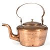A Pittsburgh Copper Goose Neck Tea Kettle