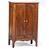 A Federal Style Paneled Cherrywood Low Cupboard