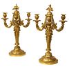 Very Fine and Elegant Pair of French Louis XV Style Ormolu Bronze Candelabra