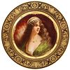 A Rare and Exceptional Royal Vienna Porcelain Plate of ""Yessida"" by Wagner