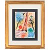 Marc Chagall. "Vision of Paris-Eiffel Tower"