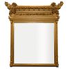 Monumental Carved & Giltwood Over Mantle Mirror