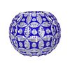 Cobalt Blue Cut Crystal Glass Bowl