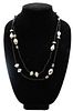 925 Sterling & Black Onyx Beaded Necklace