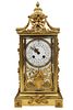 Antique French Gilt Bronze Mantle Clock c 1900