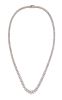 An 18 Karat White Gold and Diamond Riviera Necklace, Jye's, 11.50 dwts.