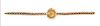 A Vintage 14 Karat Rose Gold Wristwatch, Hallmark, 27.20 dwts.
