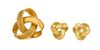 * An 18 Karat Yellow Gold Knot Motif Demi Parure, 19.60 dwts.