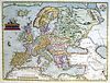 Ortelius Map of Europe, circa 1579 - Courtesy Charles Edwin Puckett