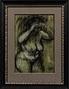 Leon Karp (American, 1903-1951) Nude. Signed "Leon Karp" l.r. Charcoal and chalk on paper/board, sight size 17 x 11 1/2 in., framed. Co