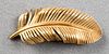 Tiffany & Co. 14K Yellow Gold Feather Brooch