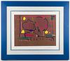 Peter Max "Earth Flowers" Pop Art Lithograph