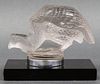 R. Lalique Clear Glass Pintade Hood Ornament