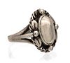 A Sterling Silver Moonlight Blossom Ring, Harald Nielsen for Georg Jensen, 2.90 dwts.