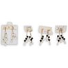 (4) Pairs of 14k and Natural Pearl Earrings