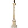 Large Carved Marble Table Lamp