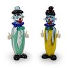 2 Murano Hand Blown Glass Clowns