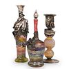 (3 Pc) King Solomon's Finds Silver Overlay Candleholders