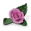 Herend Porcelain Rose on Leaf Card Holder