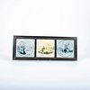 3 Pc Minton, Hollins And Co. Tiles, Farm And Country, Framed