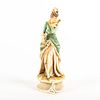 A. Borsato Bisque Porcelain Figurine, Lady With Pink Rose