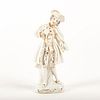 Porcelain Miniature Figurine, Colonial Lute Player