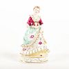 Porcelain Miniature Figurine, Lady In Floral Dress