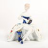 Vintage Limoges China Figurine, Woman On Bench