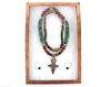 Exotic Trade Beads Necklace & Jade Earrings