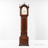 Federal Mahogany Inlaid Tall Case Clock, David Wood, Newburyport, Massachusetts, c. 1795-1805, with brass eight-day weight-driven movem