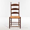 Shaker Tilter Chair, Enfield, New Hampshire, c. 1840, the chair with cane seat and tilters, old surface numbered "26," ht. 40 1/2, seat
