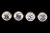 Alaskan Scrimshaw Brass Button Collection C. 1950s