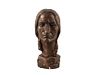Navajo Indian Bronzed Ceramic Bust 1975