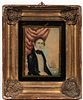 Anglo/American School, Mid-19th Century, Portrait Miniature of a Sea Captain, Unsigned., Condition: Abrasions to pigment, slight fading