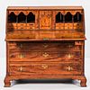 Fine Chippendale Carved Tiger Maple Slant-lid Desk, Chester County, Pennsylvania, late 18th century, the interior with tombstone-panele