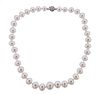 14K Gold Diamond South Sea Pearl Necklace