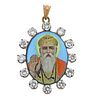 14K Gold Guru Nanak Diamond Pendant