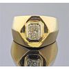 14k Gold 1.00ct Radiant Diamond Ring 