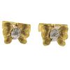 Buccellati 18k Two Color Gold Bow Cufflinks