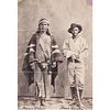Navajo Warrior & Negro Cavalry, Arizona, circa 1887